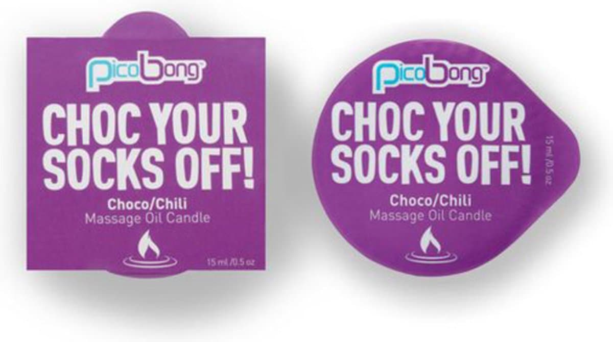 PicoBong - Choco & Chili Massage Olie Kaars - Glijmiddel — afbeelding 1