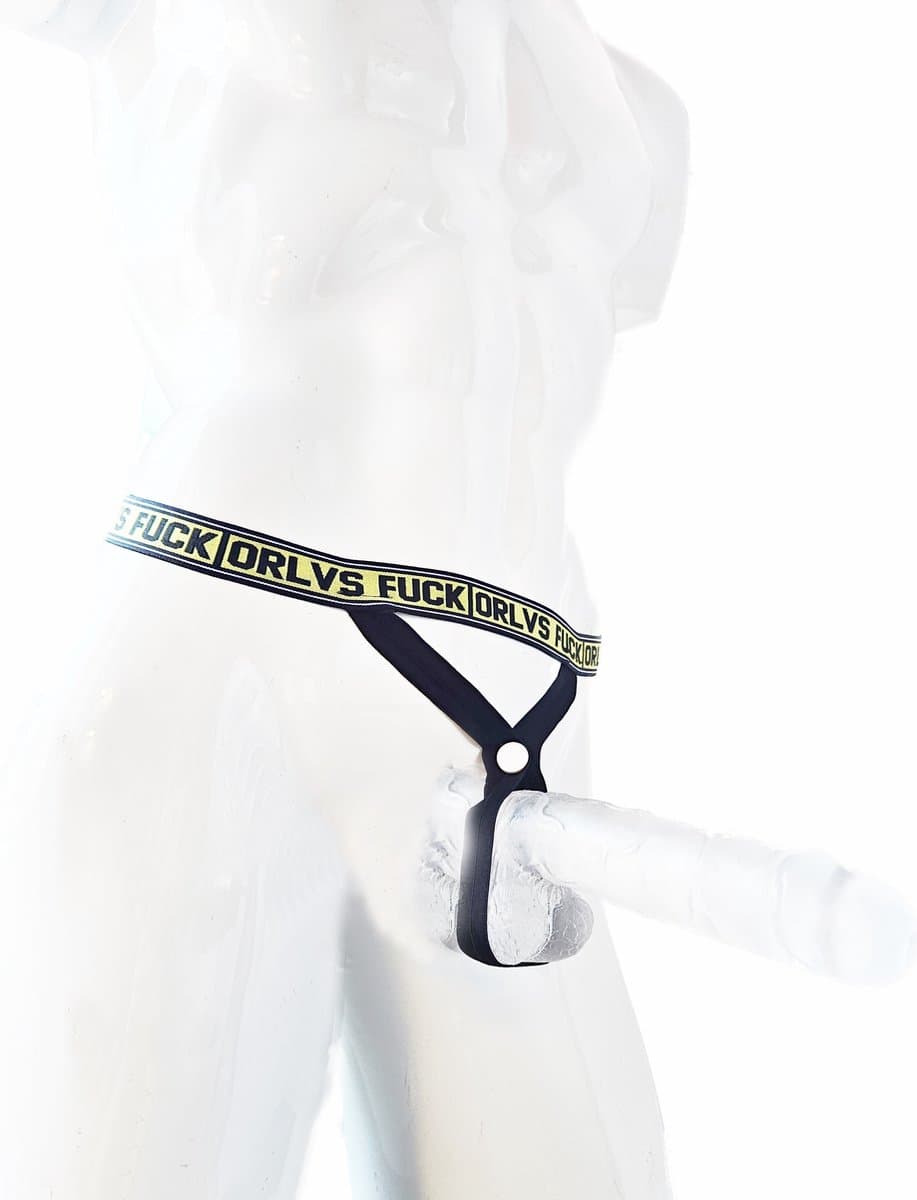 BamBella® - Sexy bondage Lingerie Heren L/XL - Zwart mannen ondergoed open kruis slip — afbeelding 1