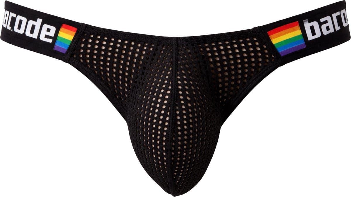 Barcode Berlin Pride Brief Regiro Black - MAAT S - Erotisch Heren Ondergoed - Slip voor Man - Sexy mannen Slip — afbeelding 1