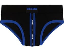 Barcode Berlin Mesh Brief Sicile Black-Blue - MAAT XL - Erotisch Heren Ondergoed - Slip voor Man - Sexy mannen Slip