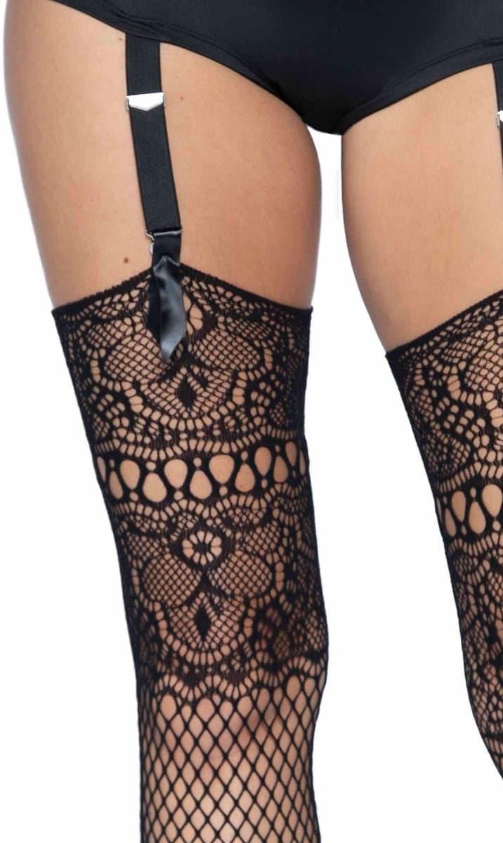 Fishnet backseam stockings — afbeelding 1