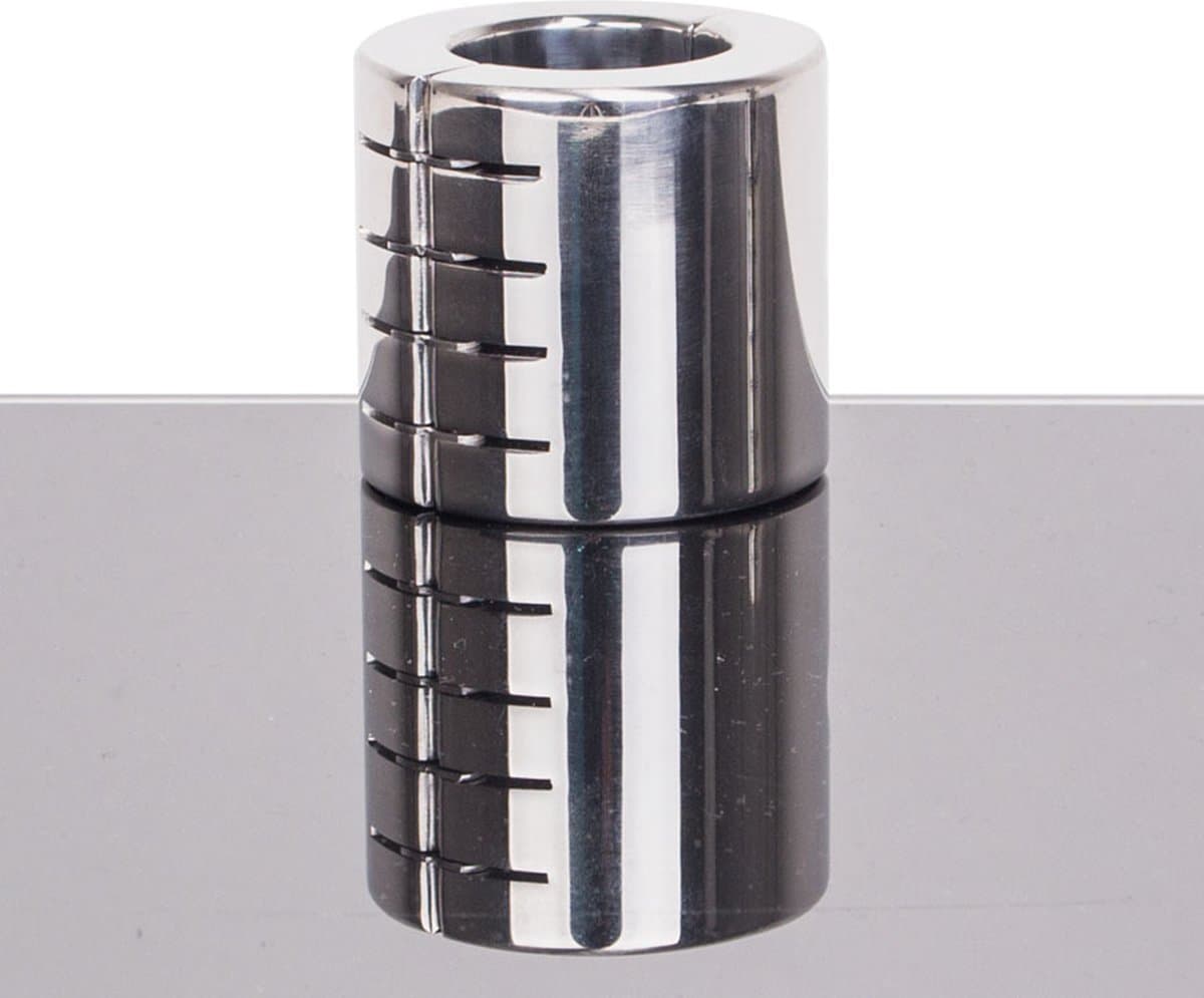 Ballstretcher RVS met groeven scharnierend 56 mm hoog Ø 35 mm — afbeelding 1