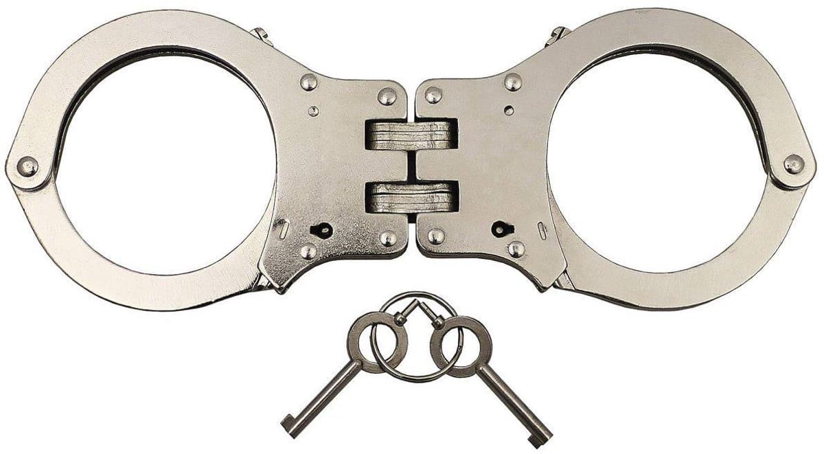 Professionele Handboeien - Scharnier - Staal - Double Lock — afbeelding 1