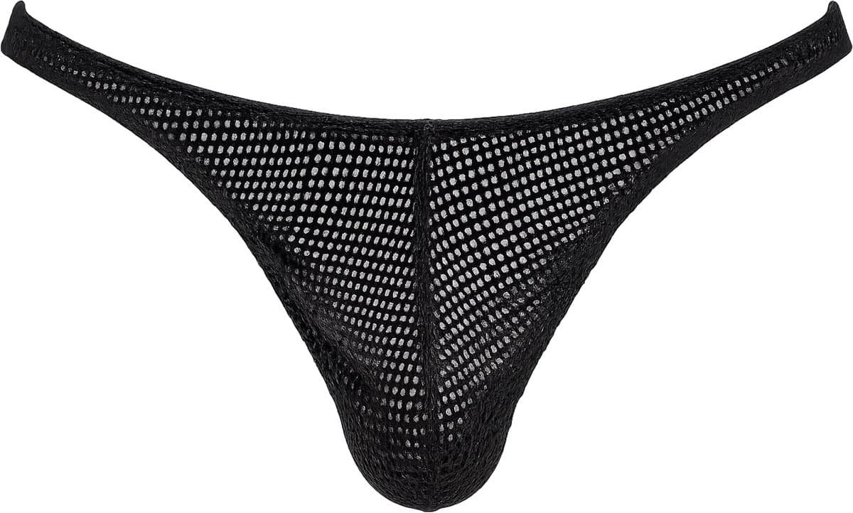 Barcode Berlin Thong Lor Black - MAAT S - Erotisch Heren Ondergoed - String voor Man - Sexy mannen String — afbeelding 1