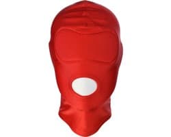 Banoch - Mask/1 hole Red - Spandex Masker - BDSM - Rood