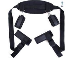 Bondage Set - Kikker houding - voor in bed - Zwart - Seksspeeltjes - Sexy kostuums - Bondageset - BDSM - Seksstandjes