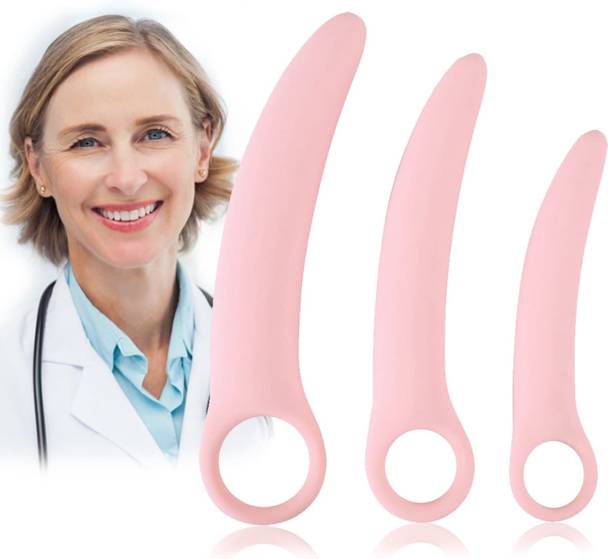 Dilator Set voor vrouwen - Vagina Trainer - Vaginal Set - Voor Trainen Bekkenbodemspieren - Bij Vaginisme — afbeelding 1