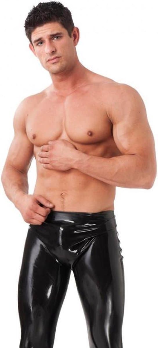 Rimba - Latex Heren Broek - Zwart L — afbeelding 1