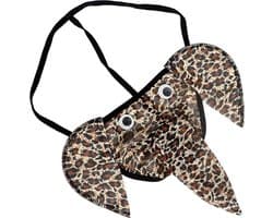 Go Go Gadget -String met Slurf - Olifant - Luipaard print - One size