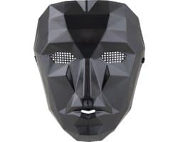 plastiek masker gezicht zwart Squid game