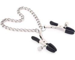 Tepelklemmen - Verstelbaar Met Ketting - BDSM - SM