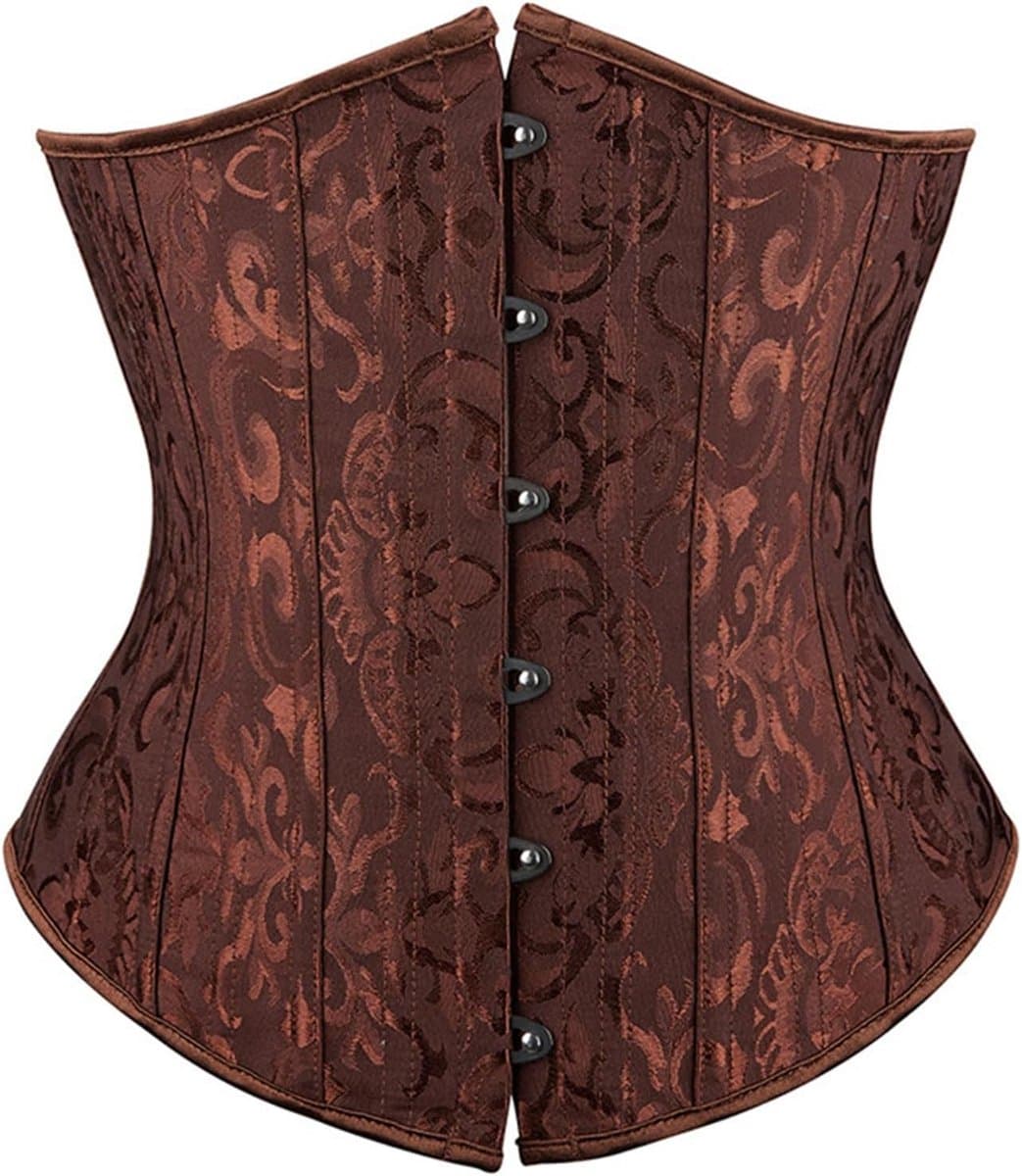 Dames satijnen corset bustier taille trainer plus size body shaper — afbeelding 1