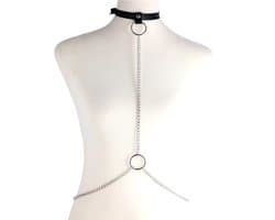Sexy Choker Harnas Ketting - Dames Lingerie - Lichaams sieraad - Halsband