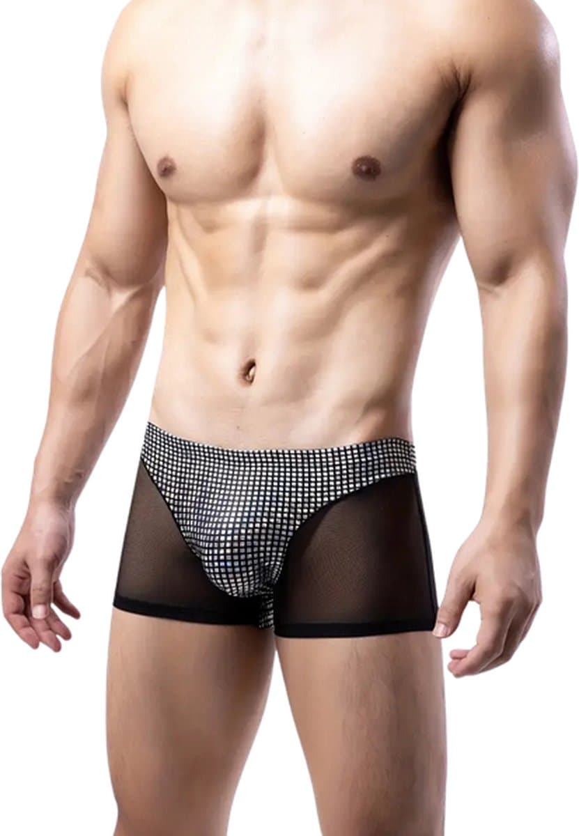 Sexy Heren Boxer - Ondeugend Versierde Mannen Boxershort - Heren Mode | ( L ) | LekkerStout | ( LS216 ) — afbeelding 1