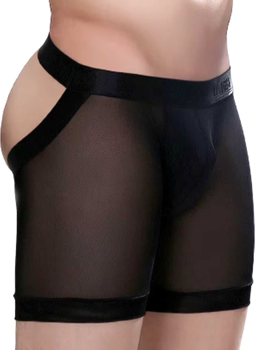 Transparante Mesh Heren Boxershort - Open Billen - Lingerie - Ondergoed — afbeelding 1