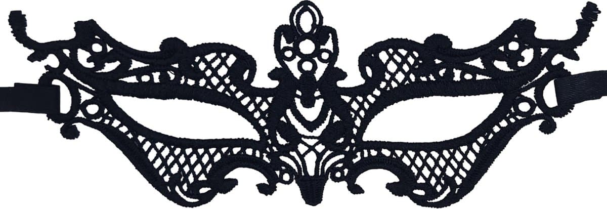 Miresa - Masker MM043 - Verleidelijk venetiaans masker - Zwart kant — afbeelding 1