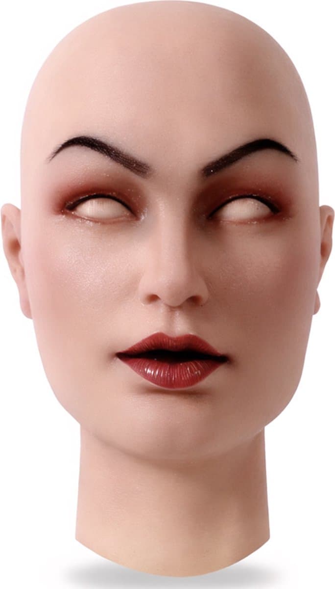 Siliconen Masker-Vrouwenmasker- Masker- Gezichtsmasker-Cosplay-Transgender-Travestie- Gezicht-Crossdresser- Cosplay — afbeelding 1