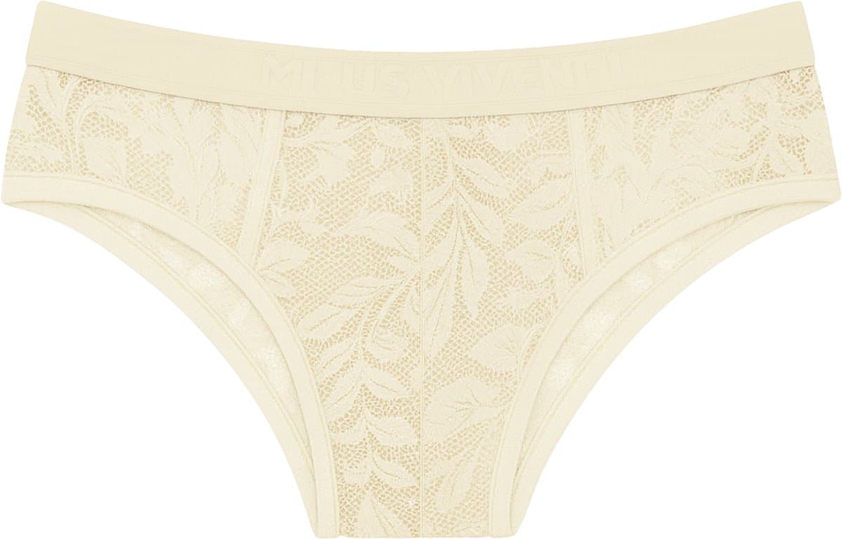 MODUS VIVENDI Floral Lace Classic Brief Ivory - MAAT M - Erotisch Heren Ondergoed - Slip voor Man - Sexy mannen Slip — afbeelding 1