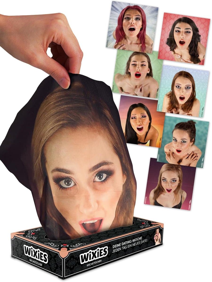 WIXIES Masturbatiedoekjes – Grappig Cadeau voor Volwassenen — afbeelding 1
