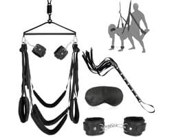 Sex Schommel - Sex Swing Extra Stevig – Seksschommel – Seksspeeltjes voor Koppel – Seks Schommel BDSM – Inclusief Seksspeeltjes - Erotiek Toys - Sex Sling – Love Swing – Discreet Verpakt – Zwart