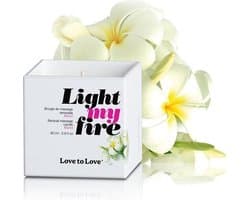 Light My Fire - Luscious Massagekaars - Gardenia
