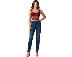 Sexy Lingerie Bustier Dames – Kant Topje met Borduursel – Rood Crop Top