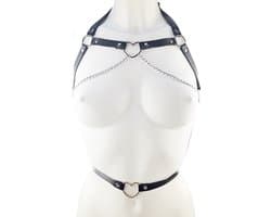 BNDGx® - Bondage tuig pak Harnas vrouw riem - Erotische sex Body Nep Leer - Verstelbaar -