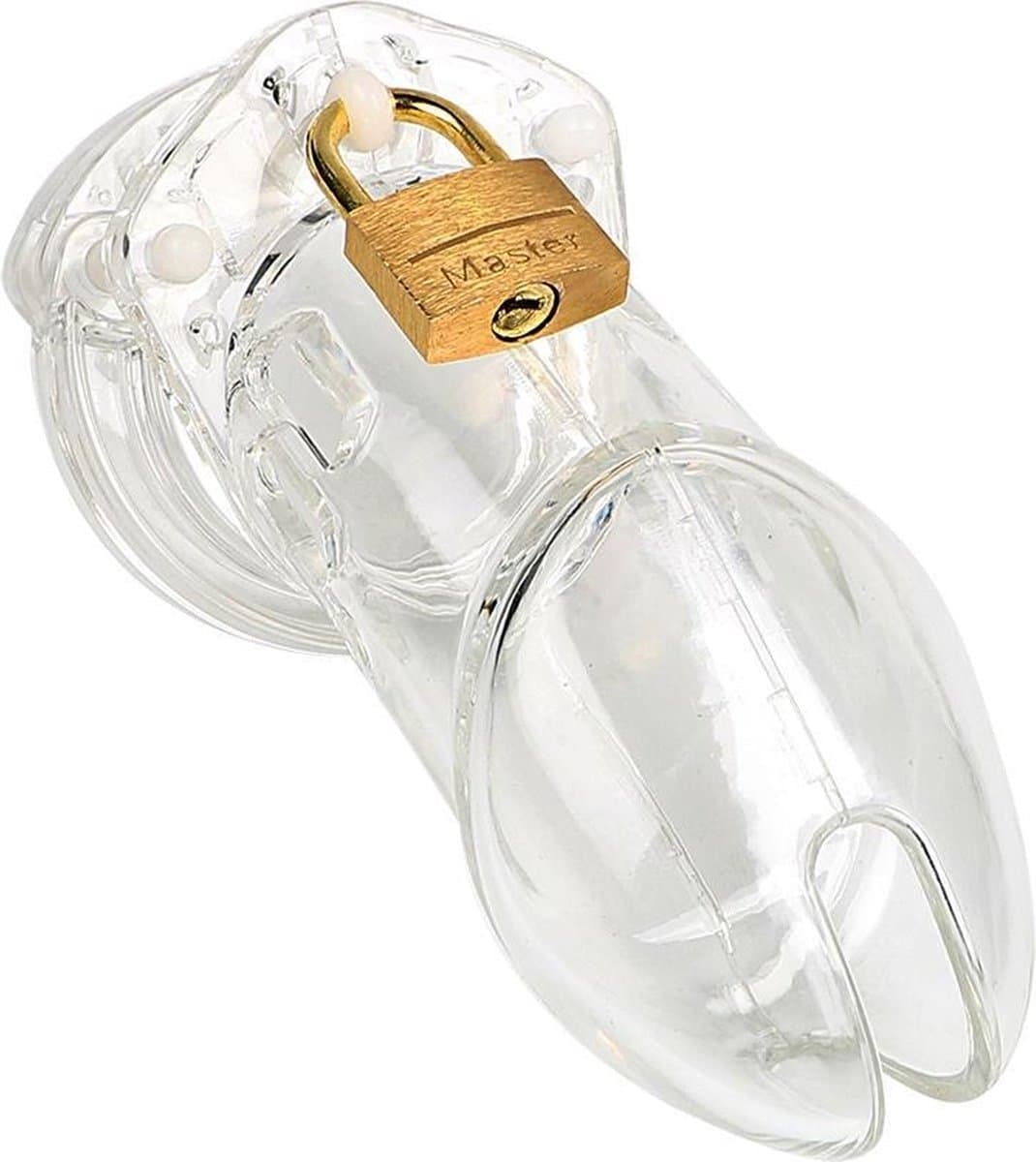 Intenz® Kuisheidskooi - Transparant - Chastity Cage - Groot - Peniskooi - Inclusief Slotje — afbeelding 1