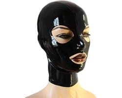 100% Latex Masker BDSM - Capuchon - Open mond - Ogen - Neusgaten - Rollenspel - Unisex - Extreme SM - Cosplay - MAAT L/XL