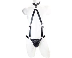 BNDGx® - Sexy Erotische bondage -XL/XXL - onderbroek onesize Heren body Zwart mannen lingerie