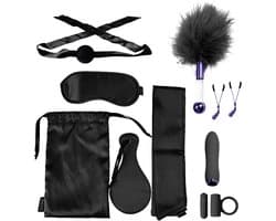 Doc Johnson De VIP Room - BDSM Premium Set erotische geschenkset - Zwart