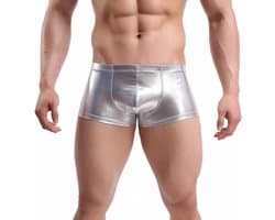 Heren Ondergoed met Metallic Glans - Sexy Boxershort voor Mannen - Elastische Lage Taille - Verleidelijke Mannen Slip