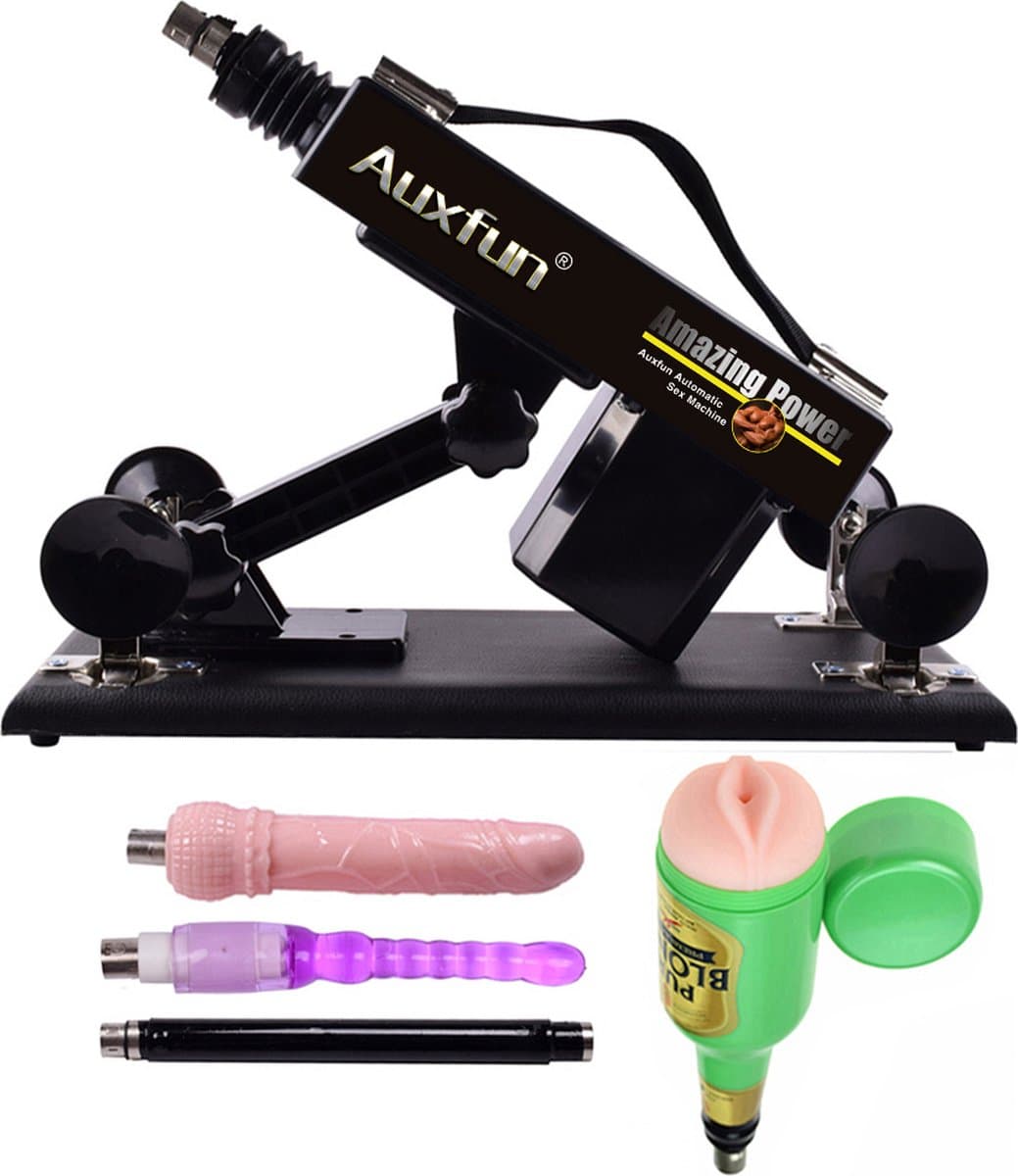 Pakket Stormi Seksmachine Auxfun Basic Met 4 opzetstukken — afbeelding 1