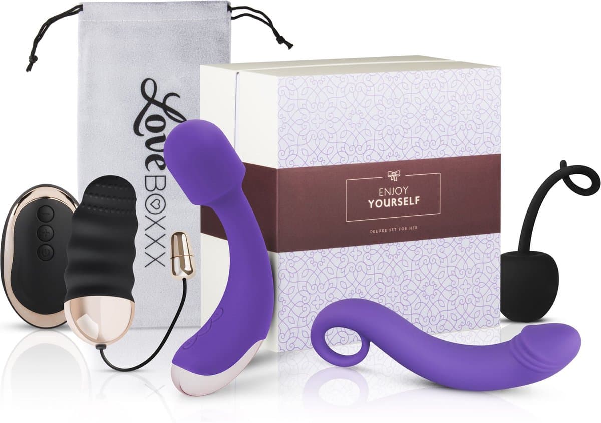 Loveboxxx - Solo Box Women - Erotische Geschenkset - Seksspeeltjes - Toy Set - Erotisch Cadeauset voor Haar - Wit — afbeelding 1