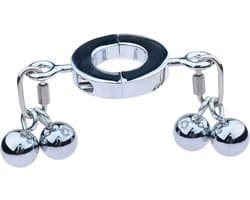 Extreem penis en scrotum gewicht - Vertraagd klaarkomen - Trainer - Metaal - 450 gram - One size