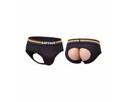 Barcode Berlin Backless Brief Pride Black - MAAT L - Erotisch Heren Ondergoed - Slip voor Man - Sexy mannen Slip