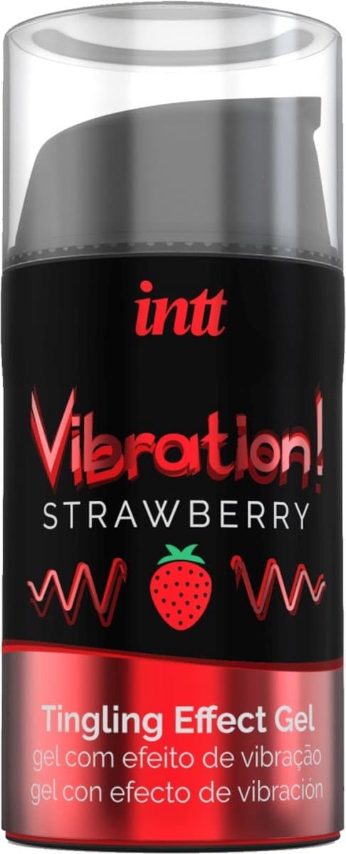 Intt Vibration! Strawberry Tintelende Gel — afbeelding 1