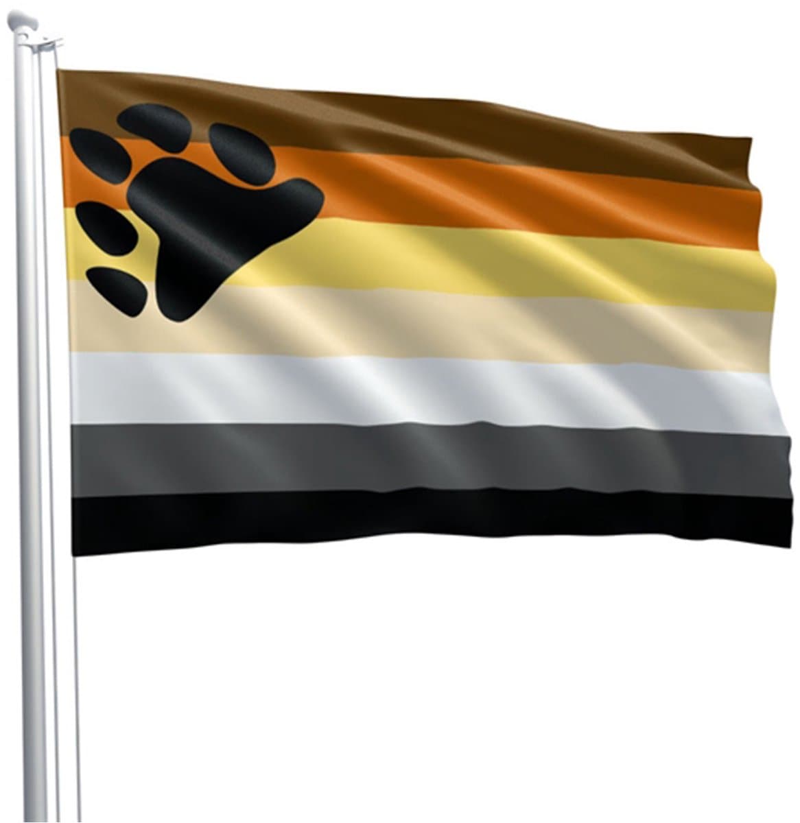 Bear Pride Flag 90 x 150 cm — afbeelding 1