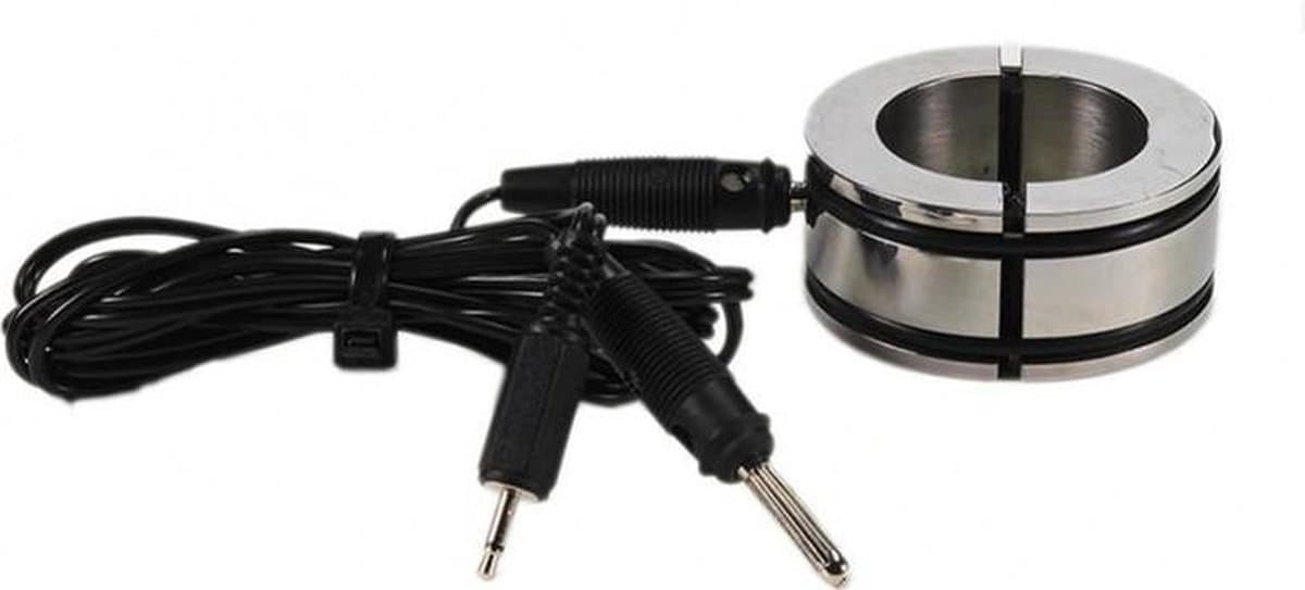 Rimba Electro Sex Ball Stretcher/cockring RVS bi-polair — afbeelding 1