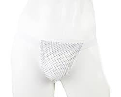 BamBella® Slip doorzichtig voor mannen - XXL - string steentjes gaten Erotische Sexy Lingerie Heren - mannen ondergoed
