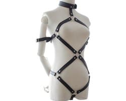 Banoch | Bondage Elegant Body - Harness -Zwart bondage harnas