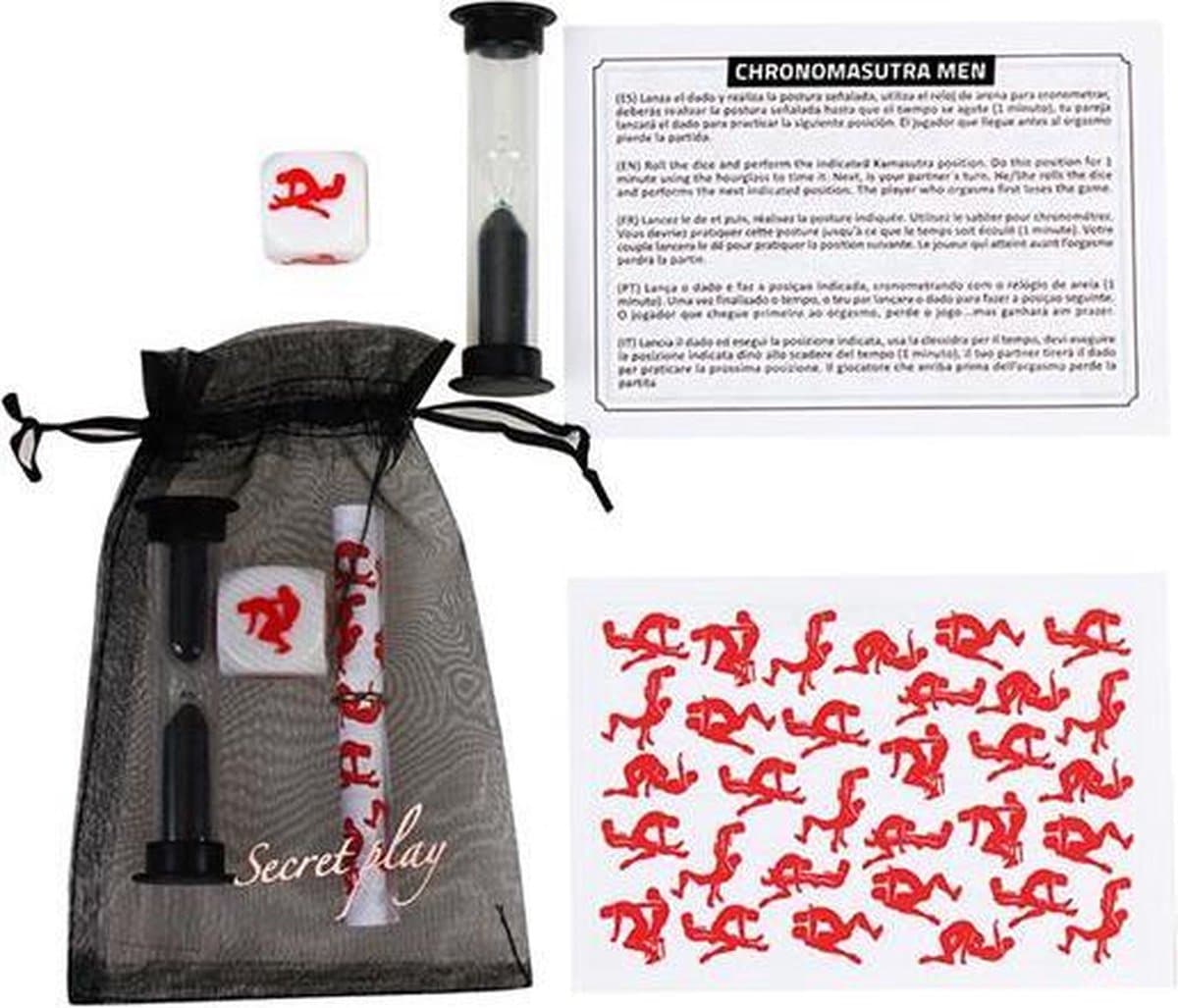 Secretplay Chronomasutra Play Gay Kit - Erotisch Spel - Gay Edition - ES/EN/IT/PT/FR — afbeelding 1